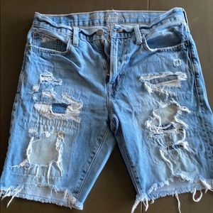 Ripped Jean shorts